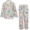 Printfresh Camel's Courtyard Long Sleep Set Rose