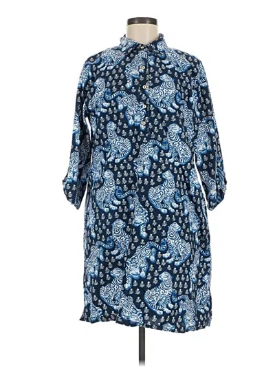 Pre-owned Printfresh Casual Dress In Blue