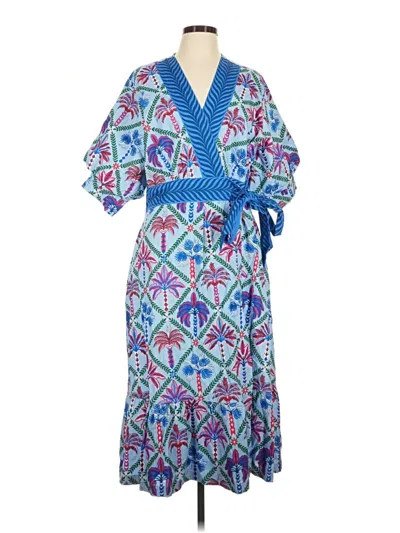 Pre-owned Printfresh Casual Dress In Blue