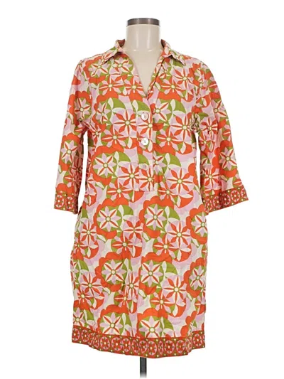 Pre-owned Printfresh Casual Dress In Orange