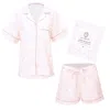 Printfresh Celestial Skies Short Sleep Set Blush In Pink