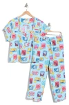 Printfresh Cotton Poplin Pajamas In Blue