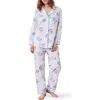 Printfresh Cotton Poplin Pajamas In White