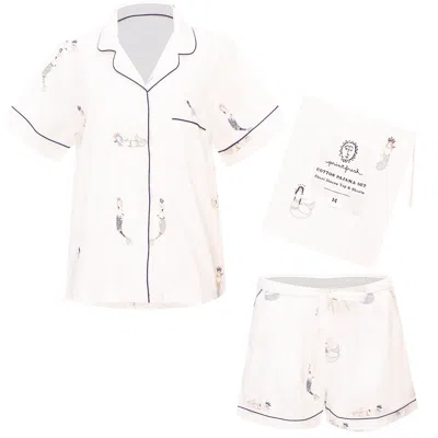 Printfresh Daughters Of Triton Short Sleep Set Cloud
