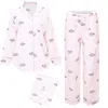 Printfresh Eyes Of The World Long Sleep Set Blush In Pink