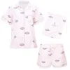 Printfresh Eyes Of The World Short Sleep Set Blush