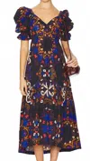 Printfresh Jewel Ankle Dress In Venezia In Multi