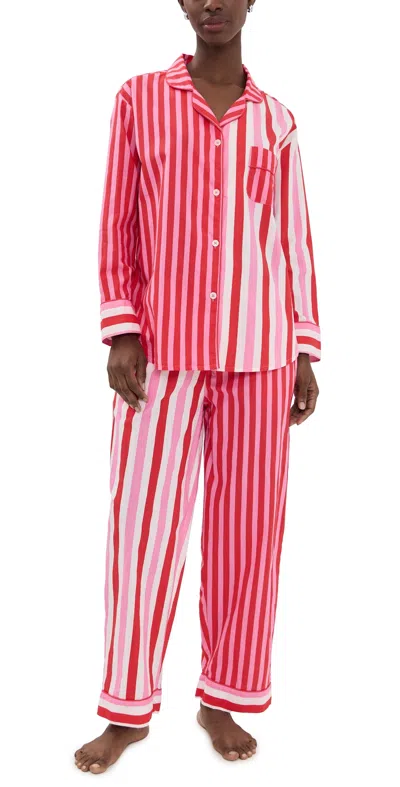 Printfresh Long Pajama Set Gift Wrapping/peppermint