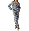 Printfresh Long Pajama Set In Bonfire Stories In Multi