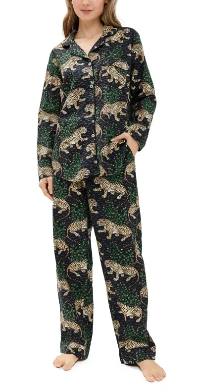 Printfresh Long Pj Set Bagheera/ink