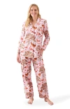 Printfresh Long Pj Set In Pink