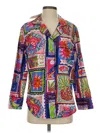 Printfresh Long Sleeve Button Down Shirt In Multi
