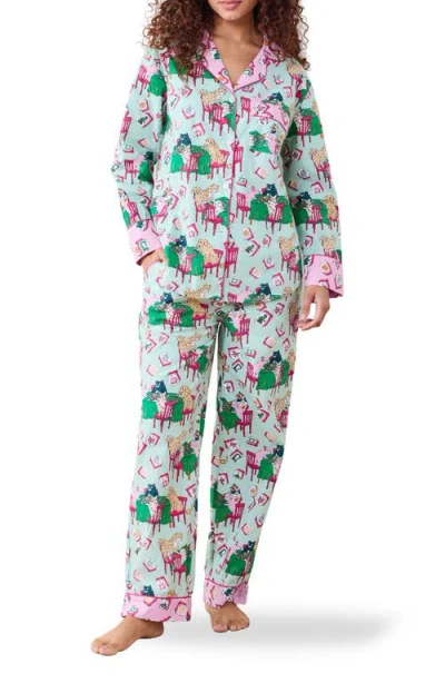 Printfresh Long Sleeve Organic Cotton Pajamas Set In Multi