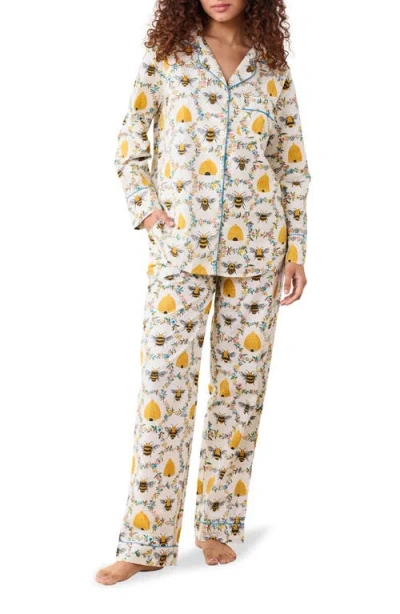 Printfresh Long Sleeve Organic Cotton Pajamas Set In Multi