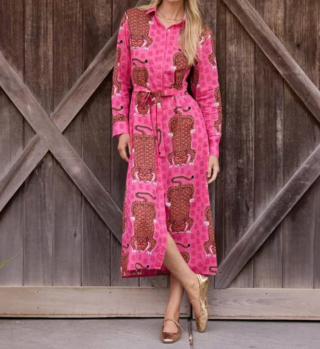 knee length dresses for ladies Neon Pink Mesh Ruched Midi Dress