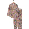 Printfresh Organic Cotton Poplin Long Pajamas In Multi