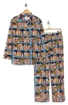 Printfresh Organic Cotton Poplin Pajamas In Multi