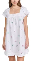 Printfresh Pintuck Nightgown Embroidered Sweet Wishes/cld In Embroidered Sweet Wishes/cld