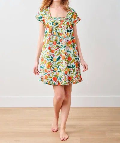Printfresh Pintuck Nightgown In Soft Blue In Multi