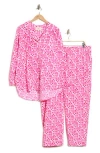 Printfresh Printed Long Pajamas In Pink