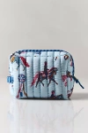 Printfresh Quilted Pouch In Blue