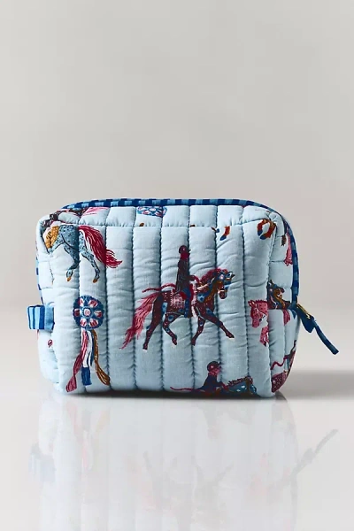 Printfresh Quilted Pouch In Blue
