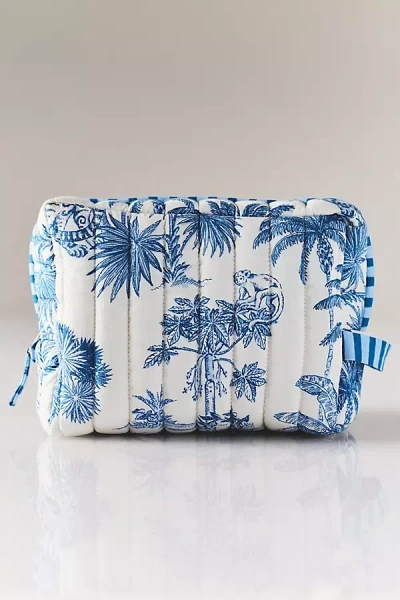 Printfresh Quilted Pouch In Blue