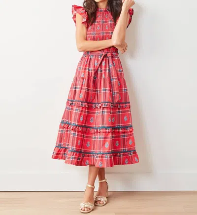 Printfresh Ready To Ruffle Dress In Nostalgia Plaid In Multi