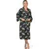 Printfresh Robe In Black