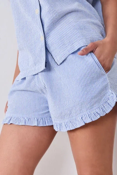 Printfresh Seersucker Ruffle Short Set In Multi