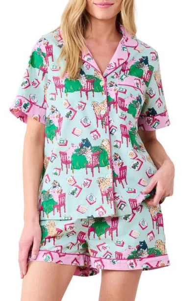 Printfresh Short Organic Cotton Pajamas Set In Multi