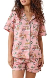 Printfresh Short Organic Cotton Pajamas Set In Multi
