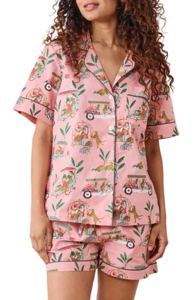 Printfresh Short Organic Cotton Pajamas Set In Multi
