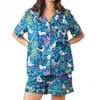 Printfresh Short Pajama Set In Must Love Dogs In Multi