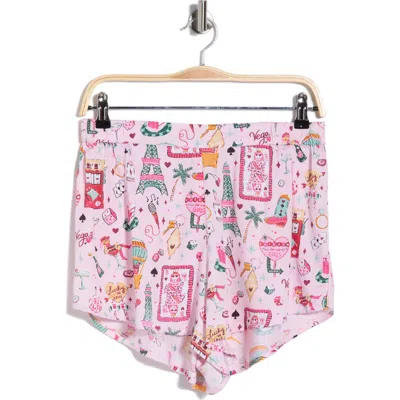 Printfresh Sweet Dreams Satin Shorts In Multi