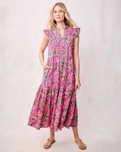 Printfresh Taila Lily Of The Valley Dress In Pink In Multi