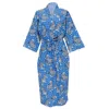 Printfresh Tiger Queen Robe Cornflower In Blue