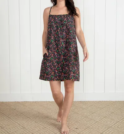 Printfresh Toadstools Cami Nightgown In Ink In Brown