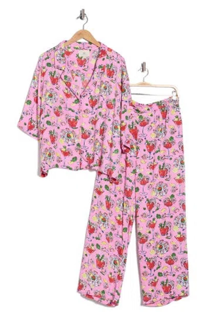 Printfresh Wildest Dreams Satin Pajamas In Multi