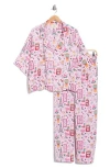 Printfresh Wildest Dreams Satin Pajamas In Multi