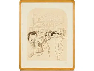 Pre-owned Prints Al Hirschfeld | World Premiere In Neutral