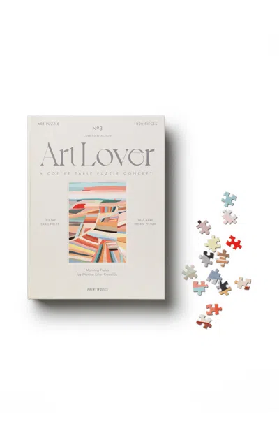 Printworks - Art Lover Book Puzzle - Morning Fields; 1000 Pcs - Multi