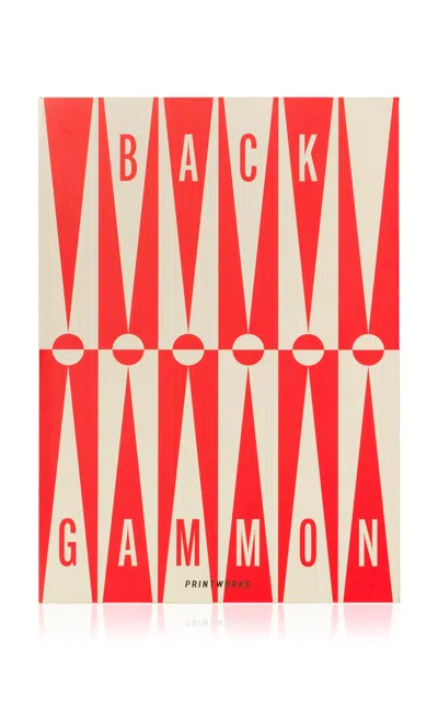Printworks Art Of Backgammon In Red