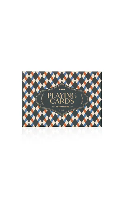 Printworks - Bazaar - Double Playing Cards - Multi In Blue