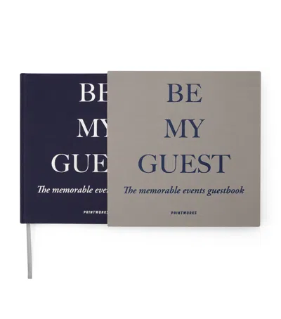 Printworks Be My Guest Guest Book In Multi