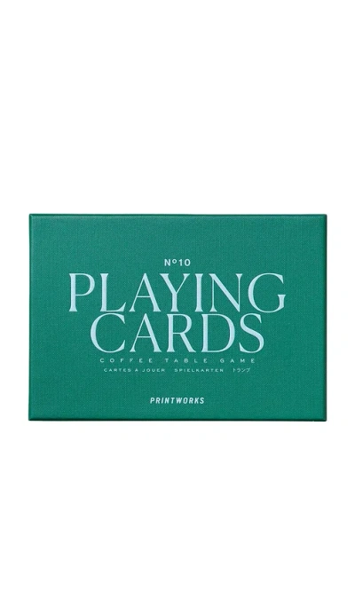 Printworks Classic Double Playing Cards In Green