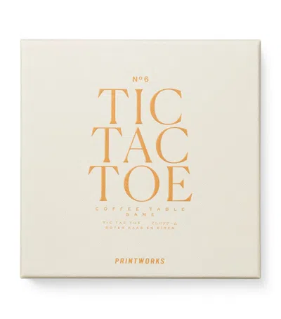 Printworks Classic Tic Tac Toe Set In Neutral