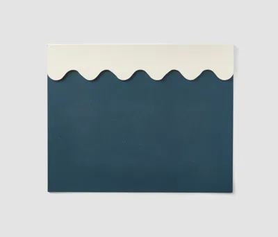 Printworks Desk Pad - Petroleum/cream In Green