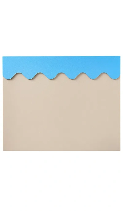 Printworks Desk Pad In Beige & Blue