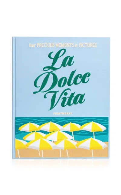 Printworks - Dolce Vita Embroidered Photo Album - Blue In Multi